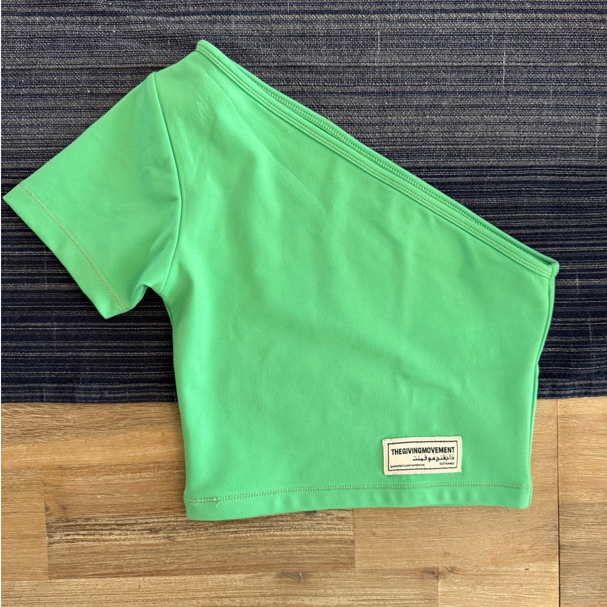 Yoox One Shoulder Crop Top Size Xs The Giving Movement Sustainable Streetwear — image 2 of 8